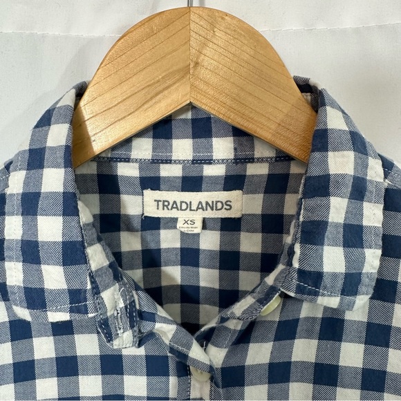 Tradlands Marine Cotton Gingham Plaid Button Down Shirt - Picture 8 of 9